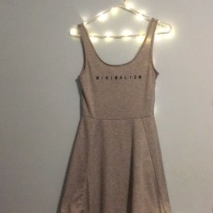 H and M Graphic “Minimalism” Mini Dress